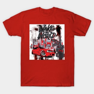 Wake the World, American Muscle Car, New York Vintage Cars T-Shirt